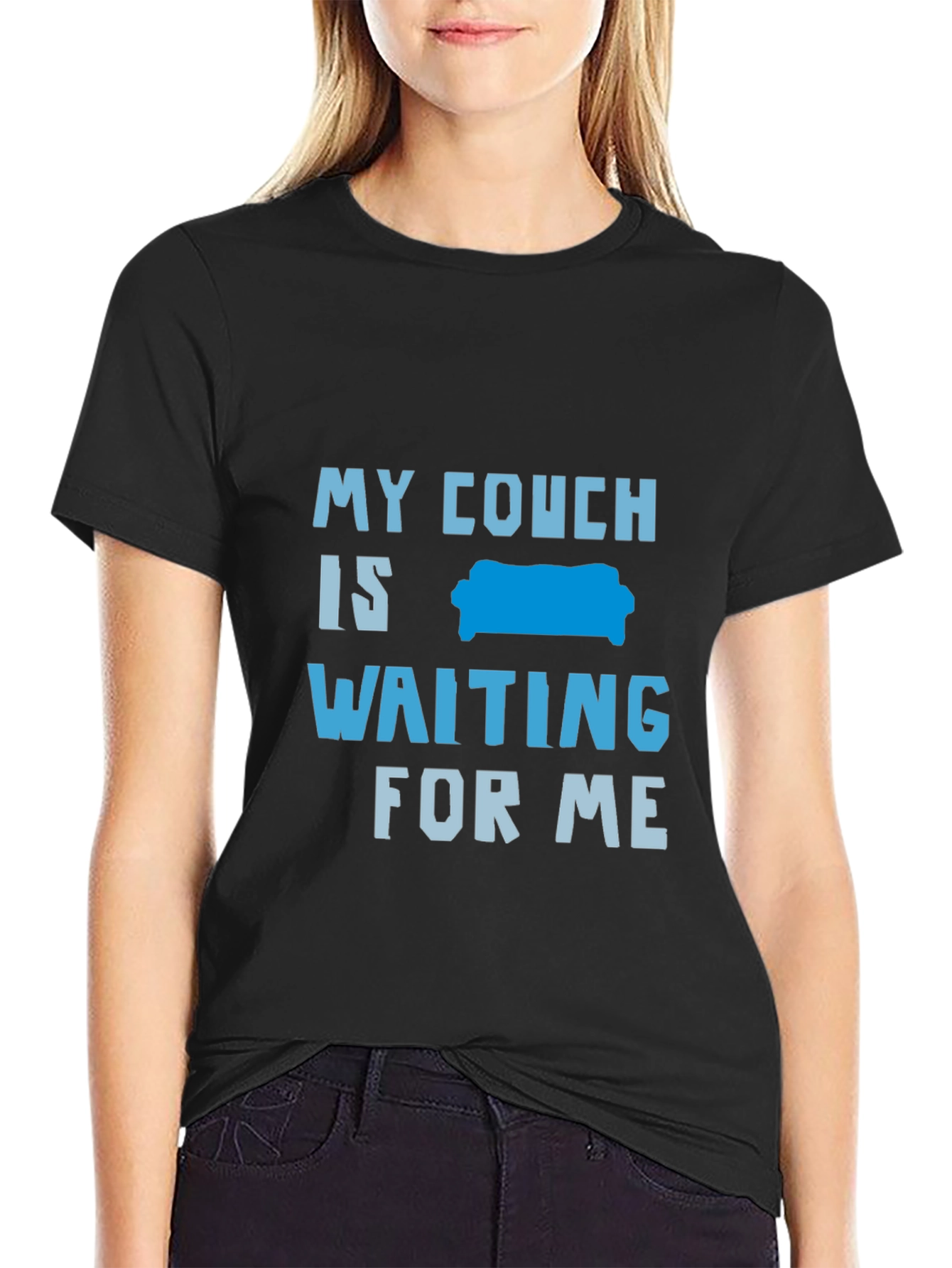 My Couch is Waiting Graphic Tee