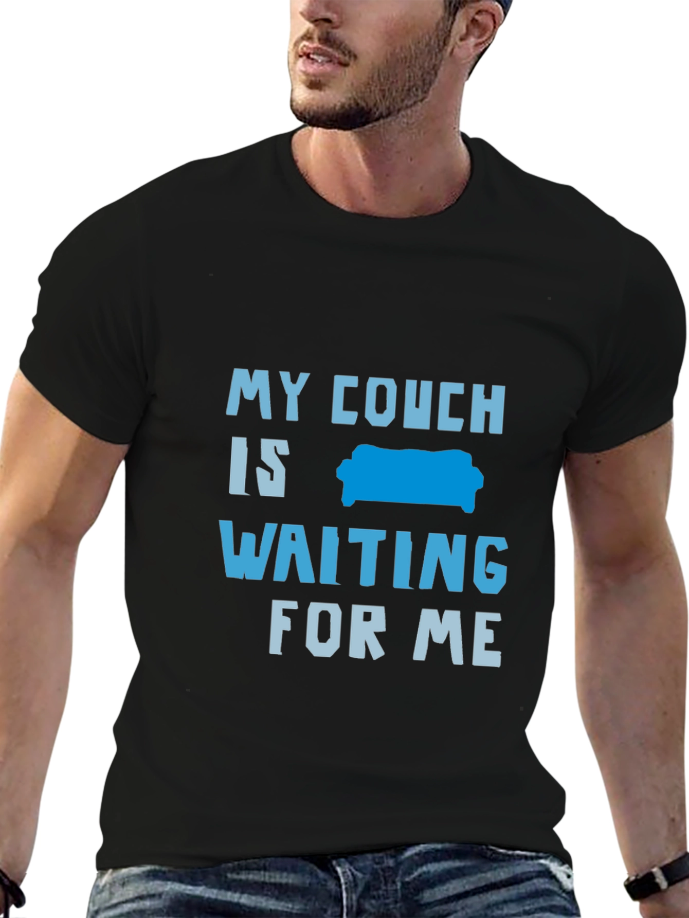 My Couch is Waiting Graphic Tee