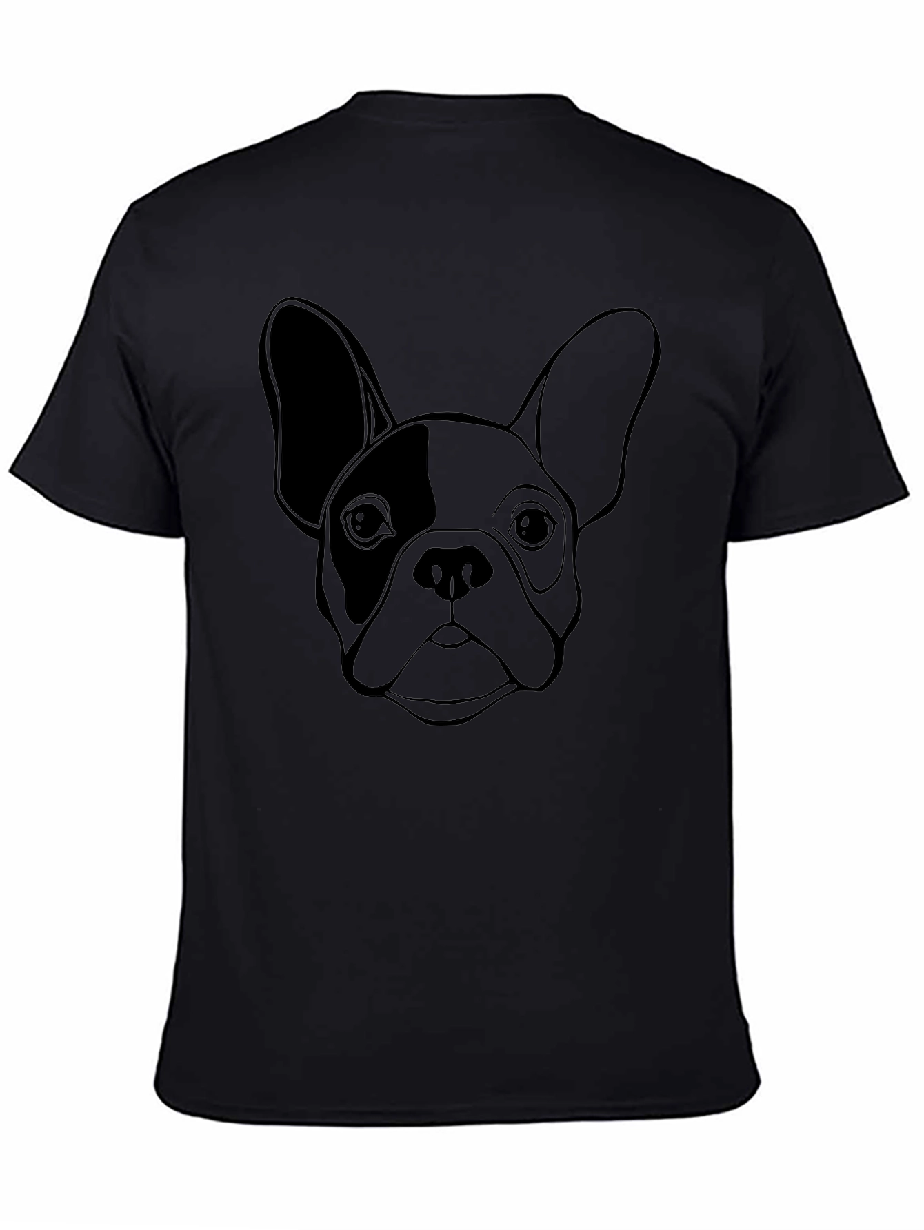 French Bulldog Graphic Tee - Black