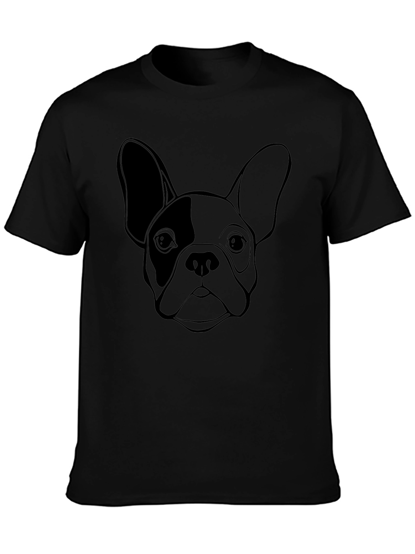 French Bulldog Graphic Tee - Black