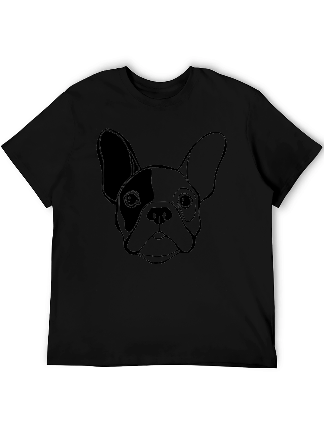 French Bulldog Graphic Tee - Black