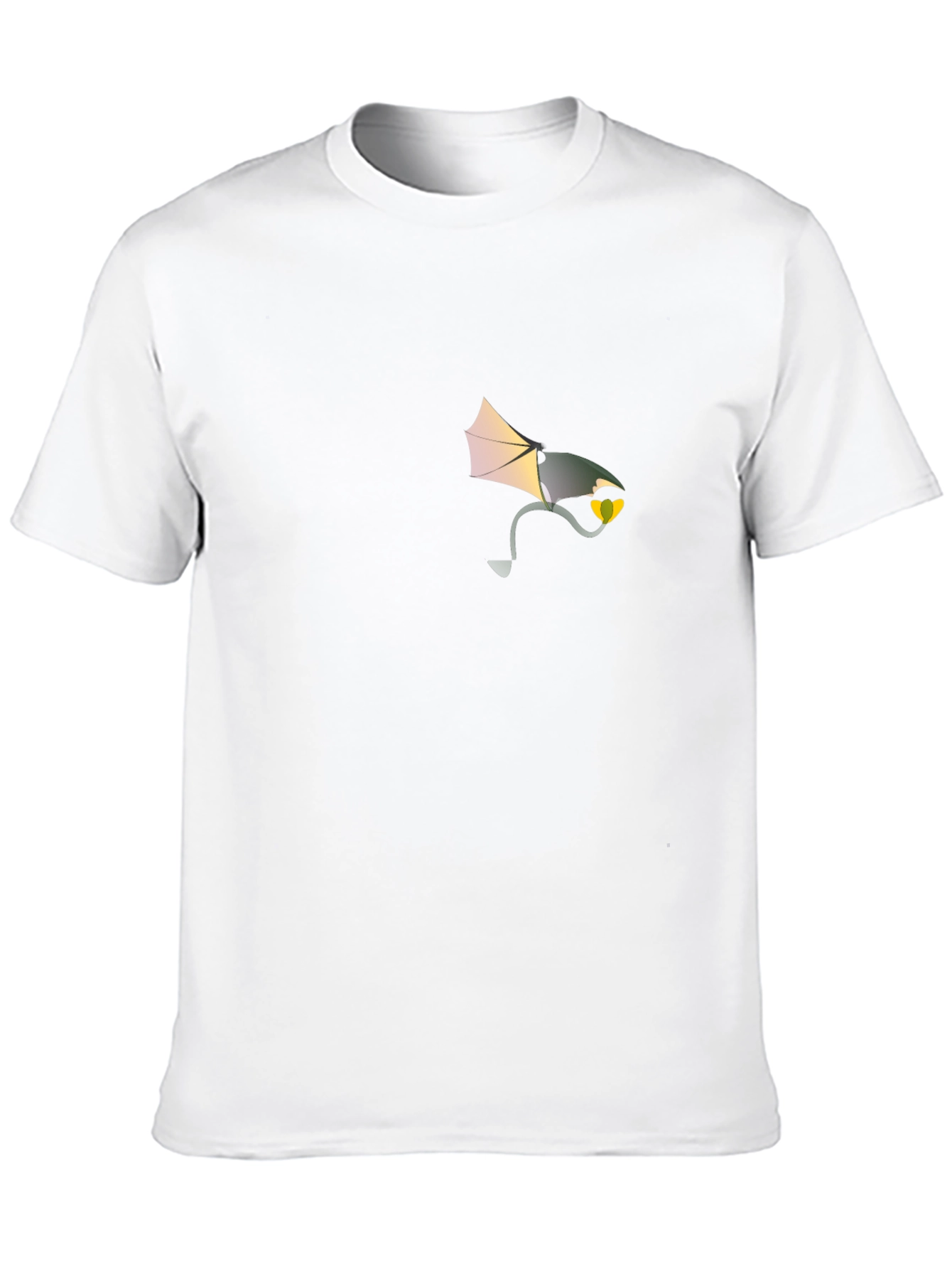 Mens Black Graphic Tee - Dragon Lantern