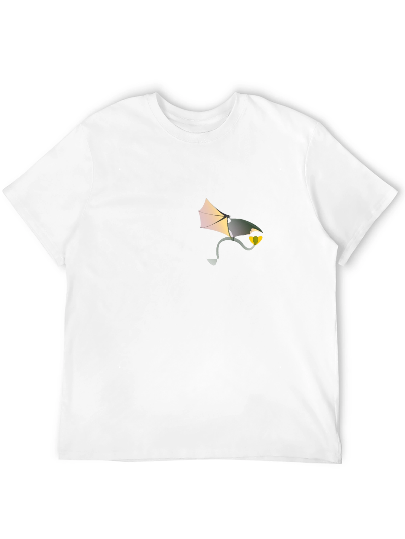 Mens Black Graphic Tee - Dragon Lantern
