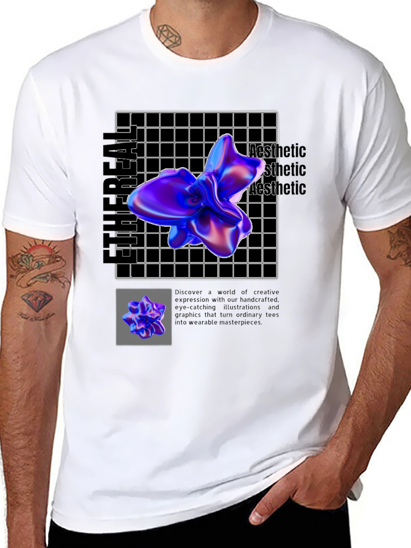 Abstract Aesthetic Design T-Shirt