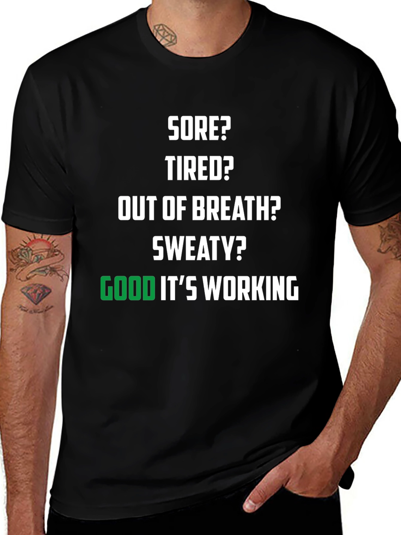 Sore Tired Sweaty Gym Workout T-Shirt