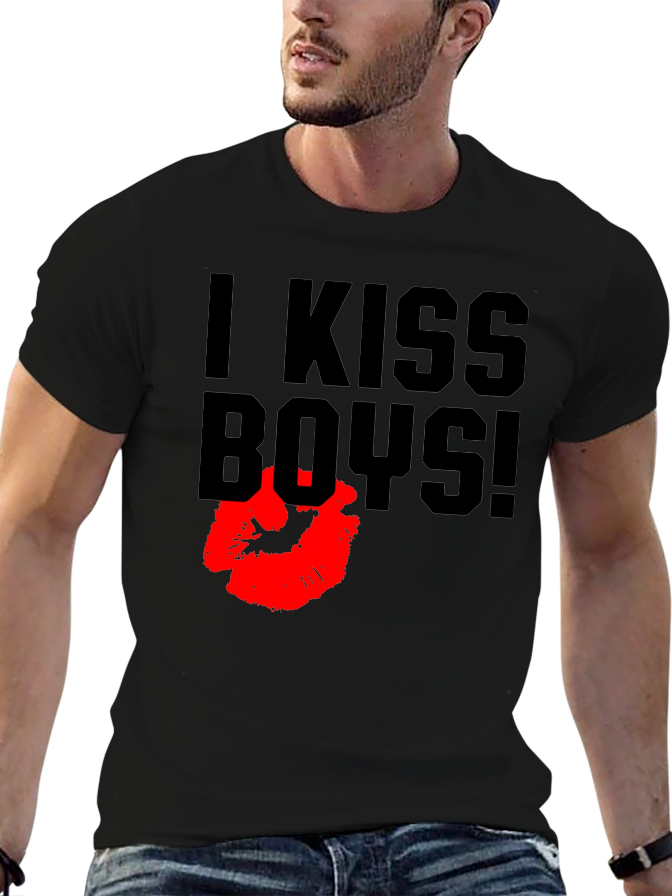 I Kiss Boys! Graphic T-Shirt