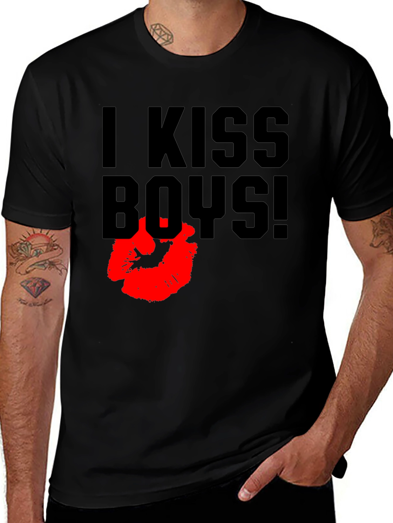 I Kiss Boys! Graphic T-Shirt