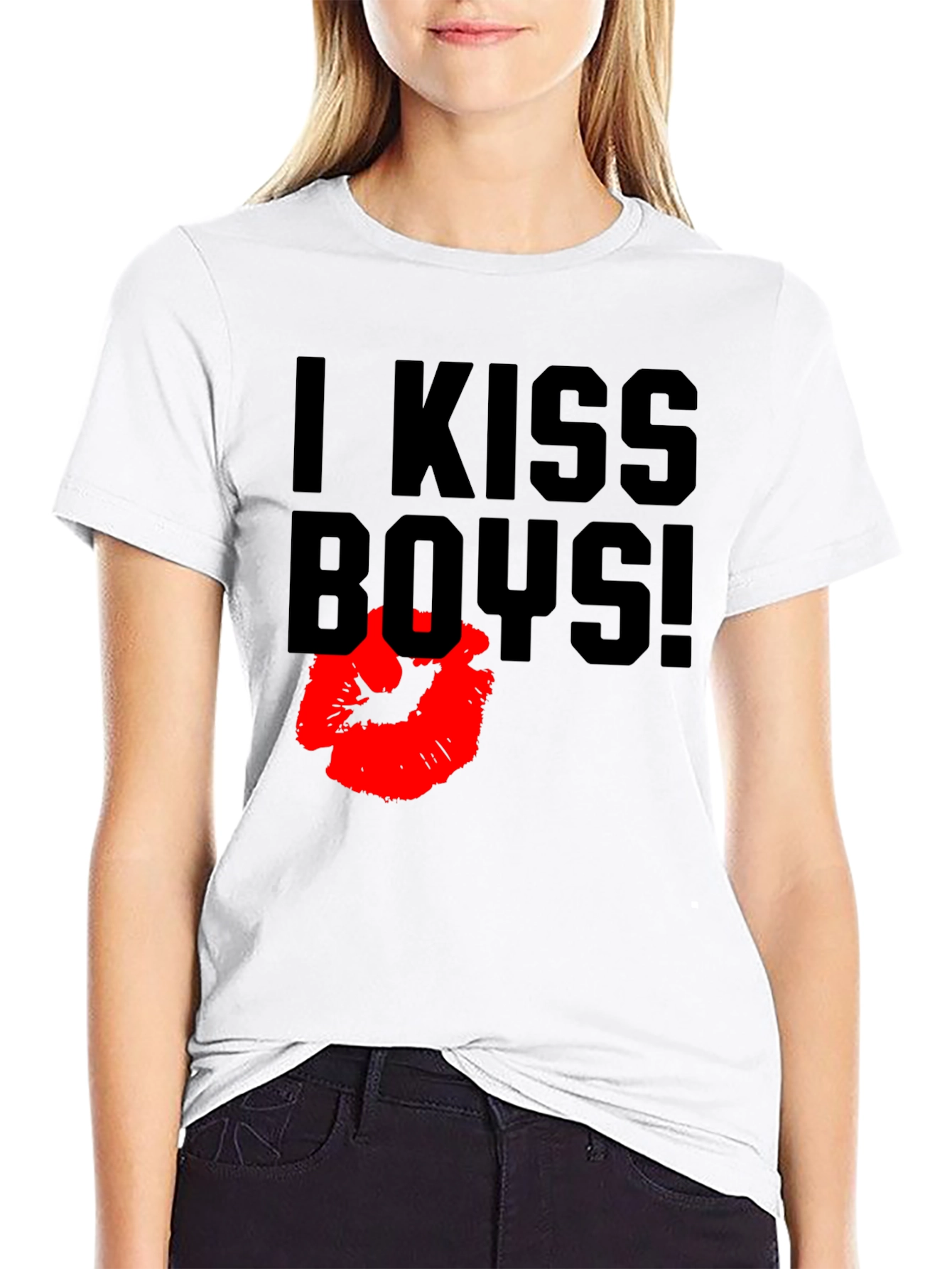 I Kiss Boys! Graphic T-Shirt