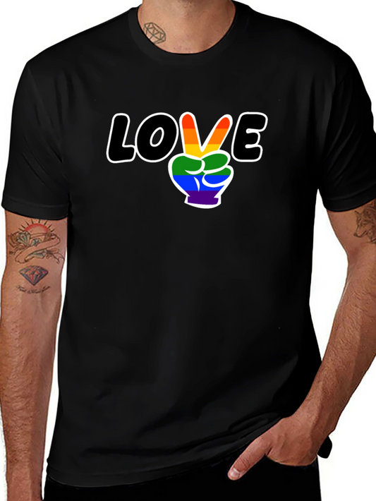 Love Peace LGBTQ Pride Graphic T-Shirt