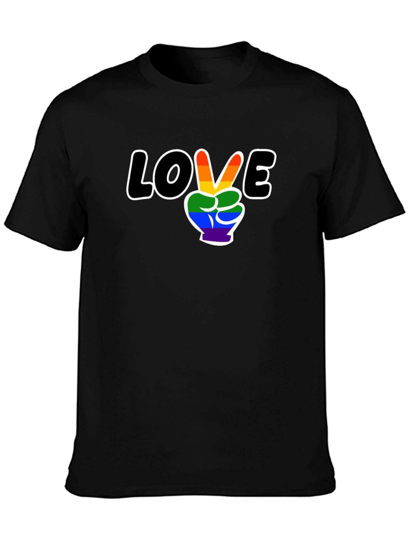 Love Peace LGBTQ Pride Graphic T-Shirt