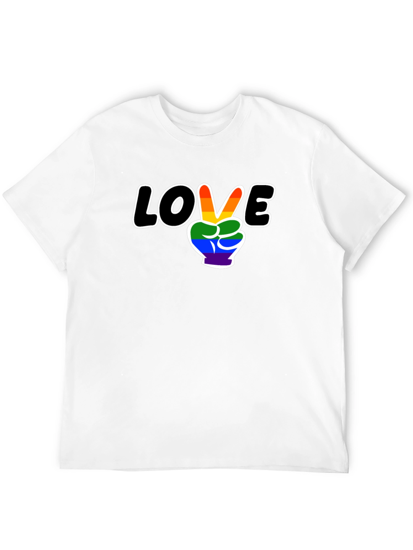 Love Peace LGBTQ Pride Graphic T-Shirt