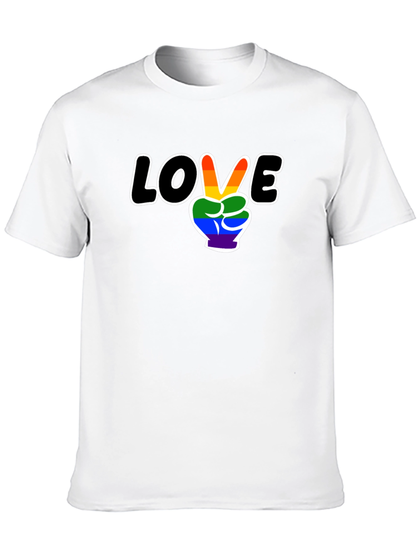 Love Peace LGBTQ Pride Graphic T-Shirt