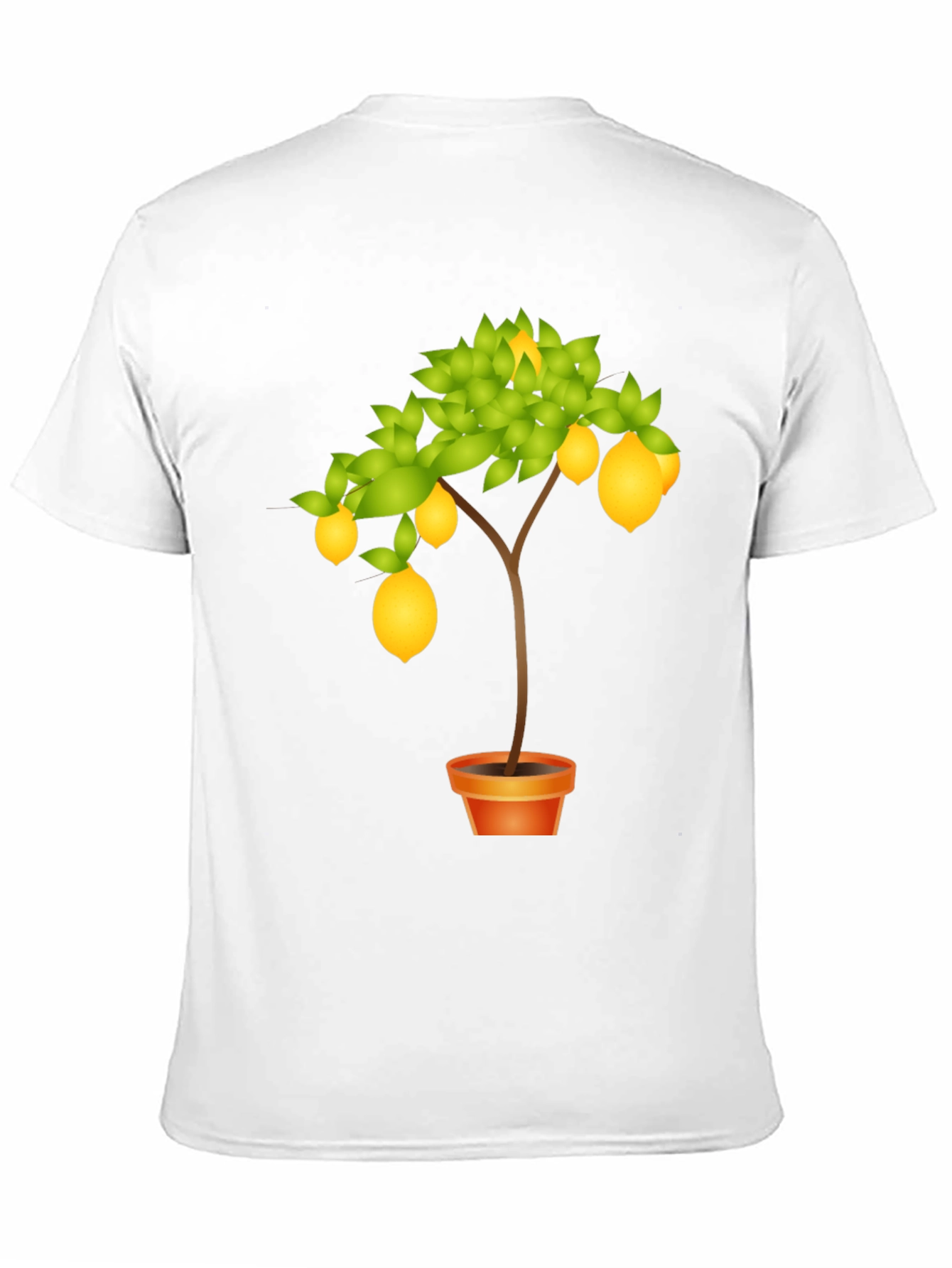 Lemon Tree Graphic Print Black T-Shirt