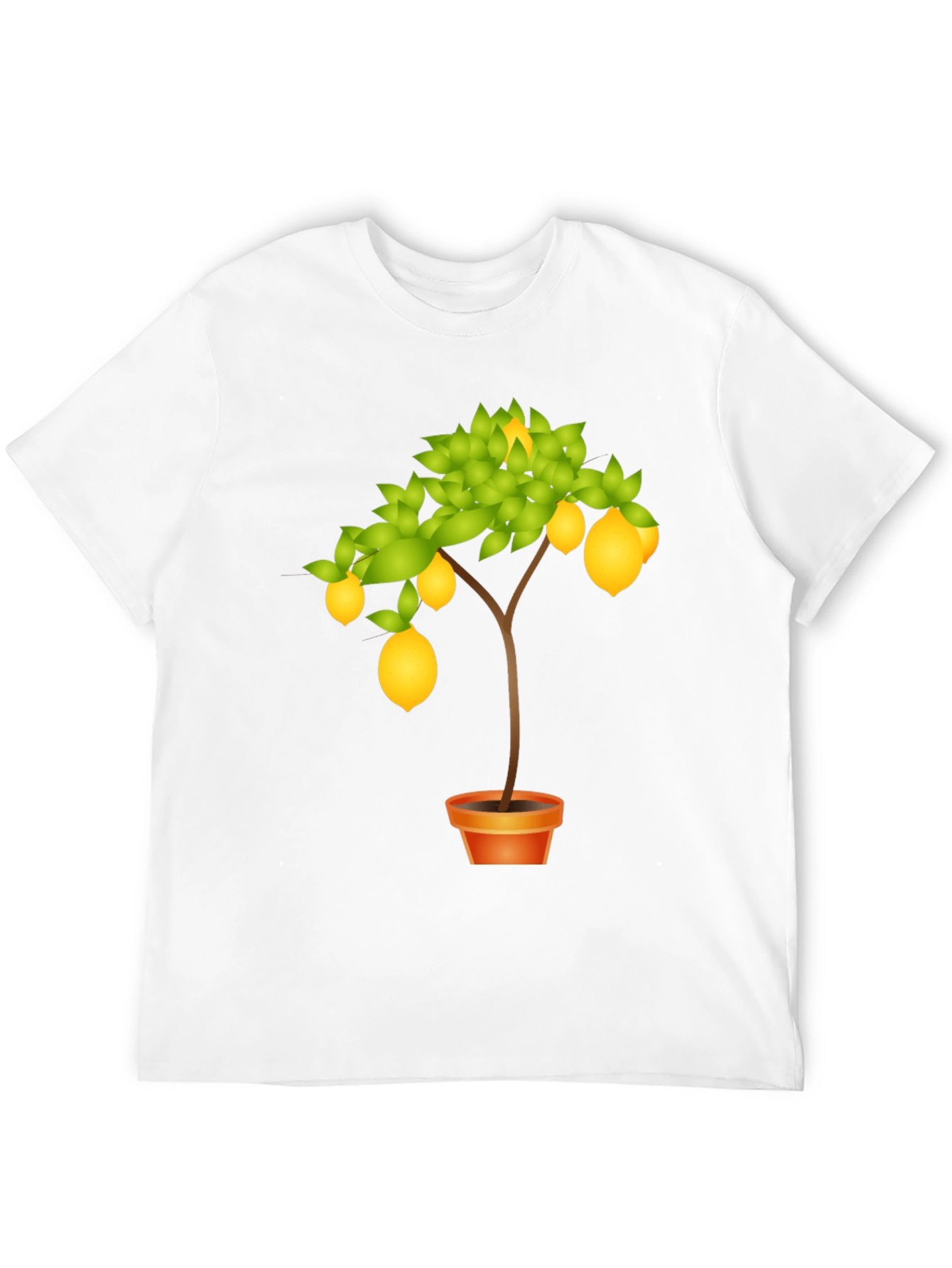 Lemon Tree Graphic Print Black T-Shirt