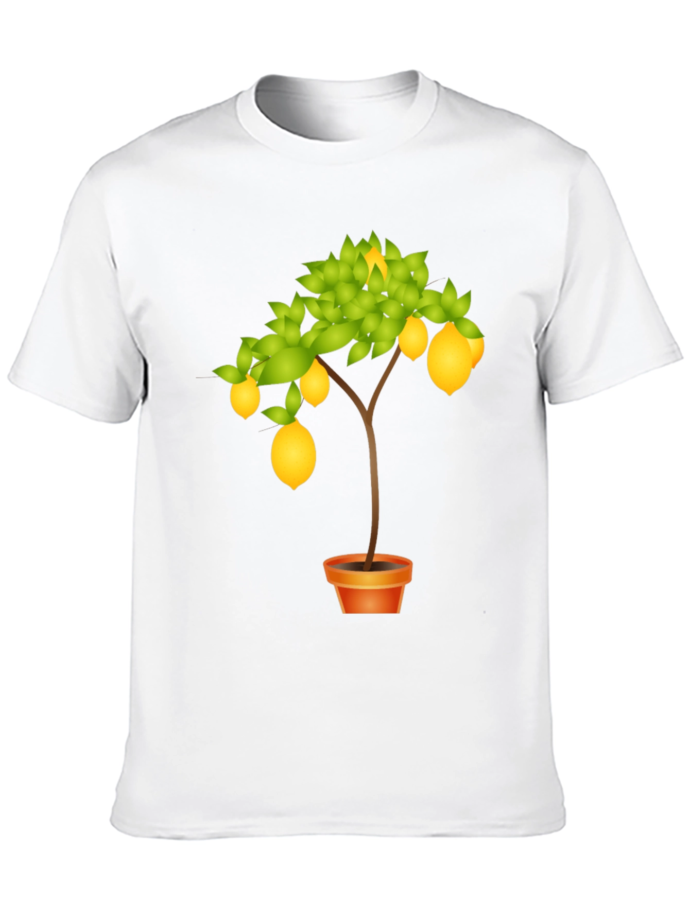 Lemon Tree Graphic Print Black T-Shirt