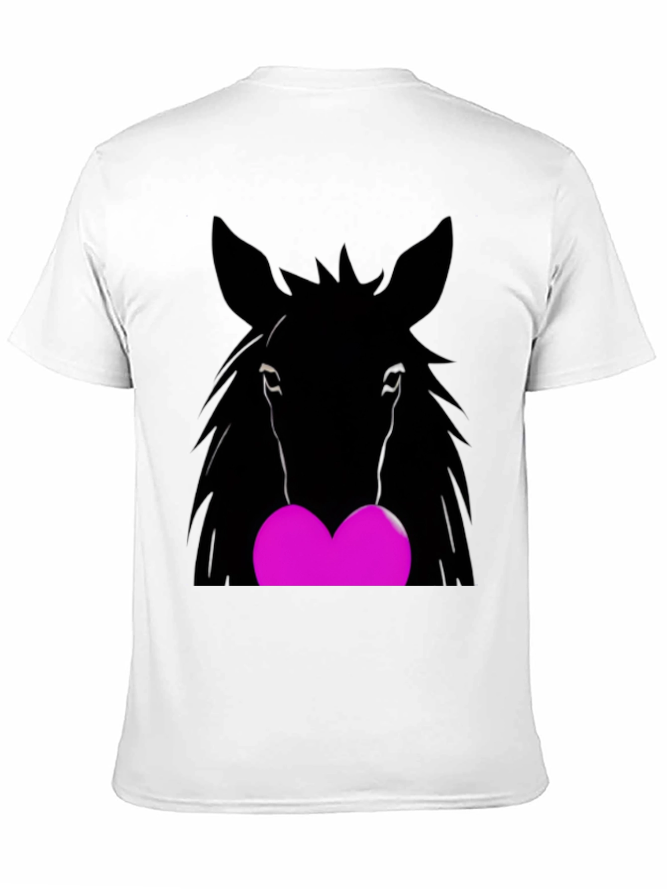 Horse Heart Graphic Black T-Shirt