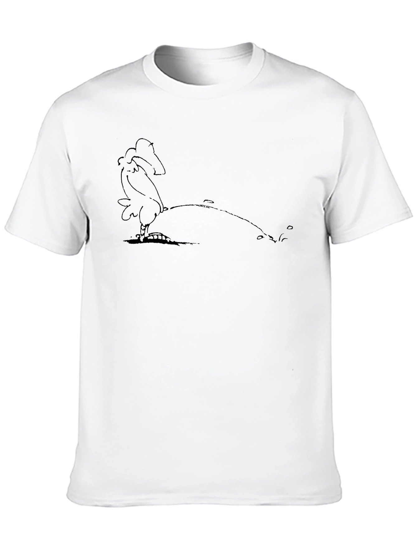 Cartoon Chicken Tee - Funny Graphic T-Shirt