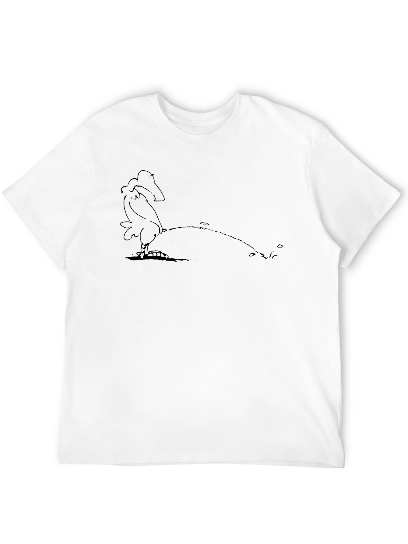 Cartoon Chicken Tee - Funny Graphic T-Shirt