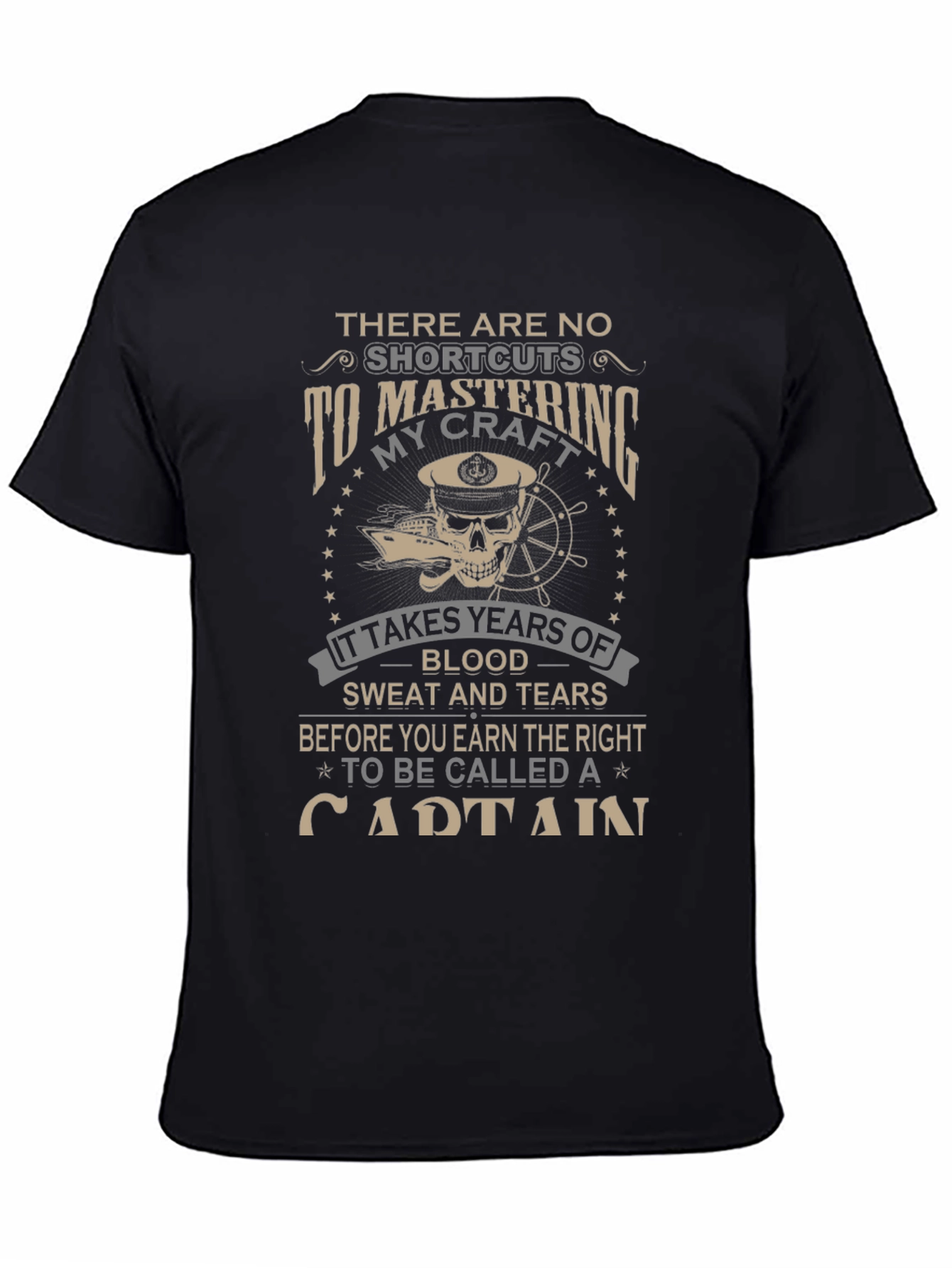 Captain Mastering Craft Graphic T-Shirt