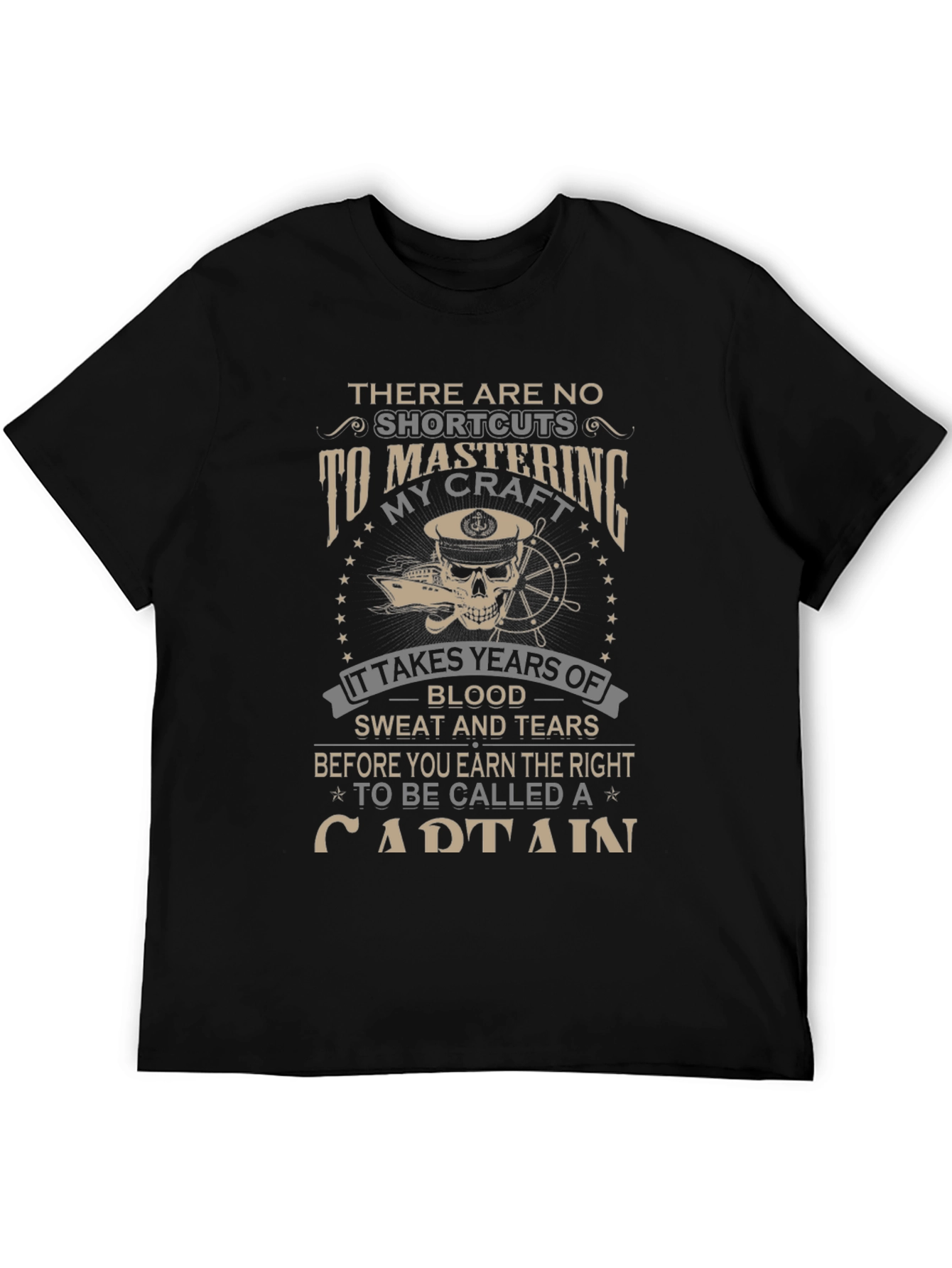 Captain Mastering Craft Graphic T-Shirt