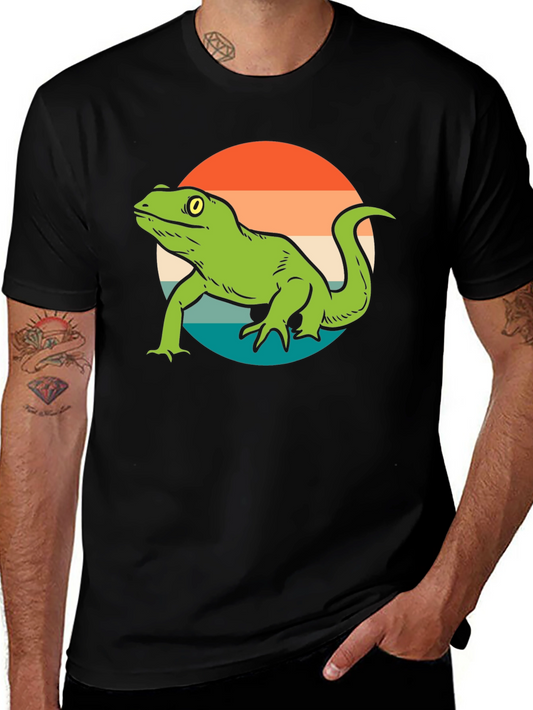 Retro Lizard Graphic T-Shirt