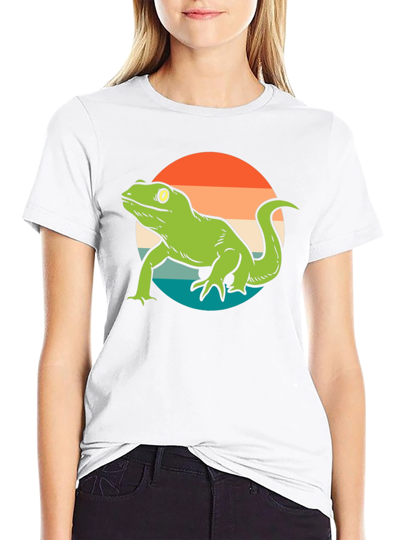 Retro Lizard Graphic T-Shirt
