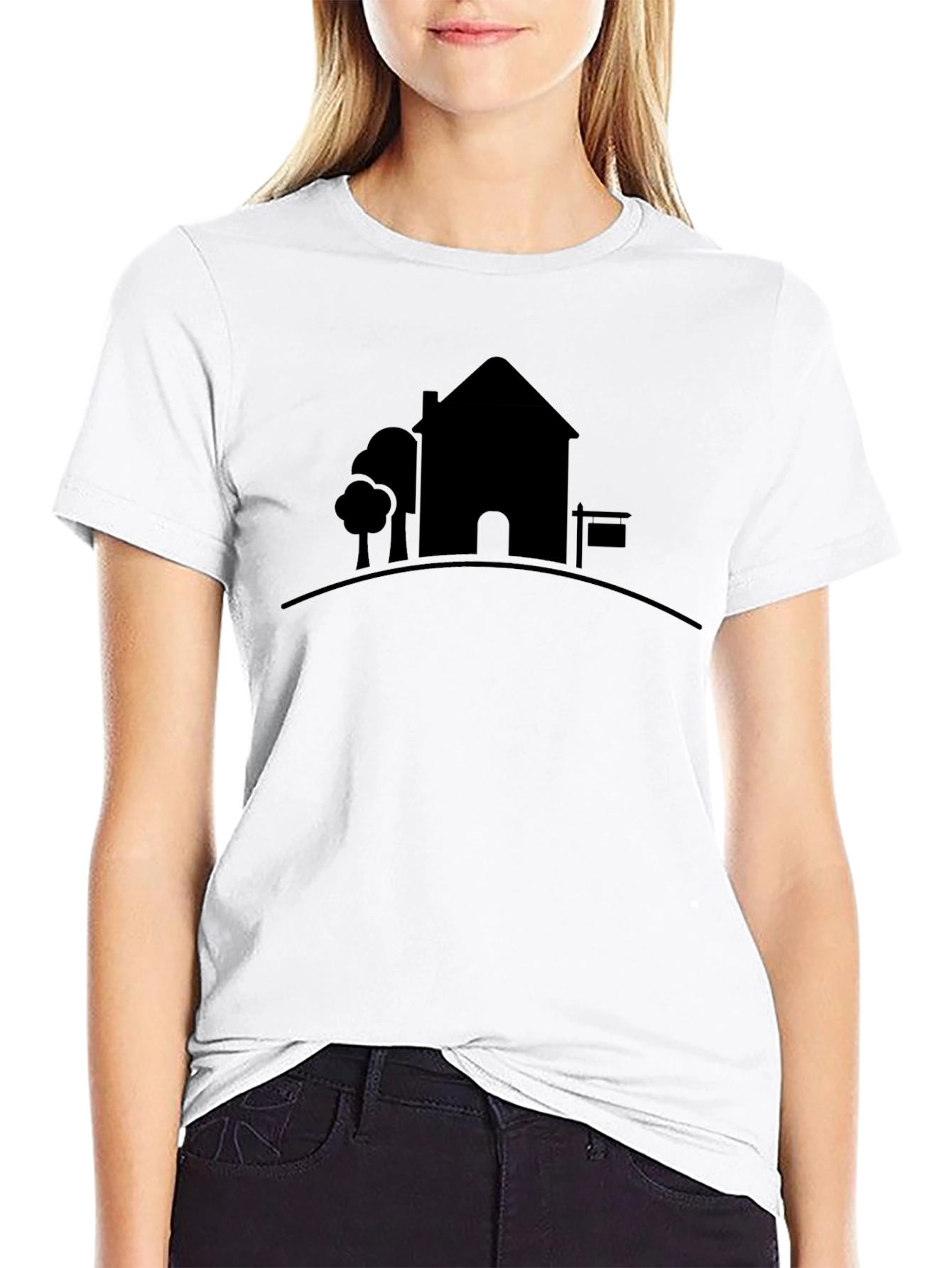 Modern Black House Graphic Tee - Unisex
