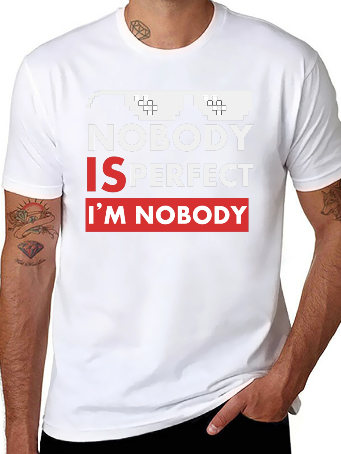 Nobody Is Perfect Funny Graphic Tee