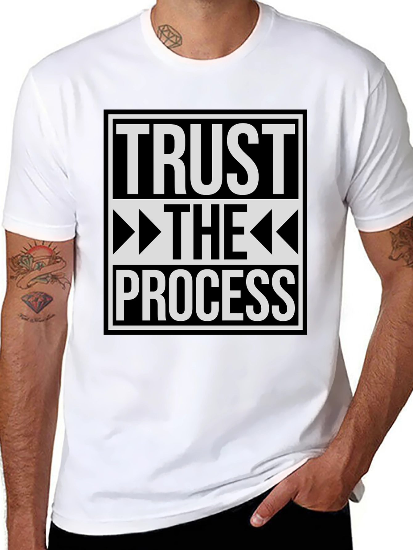 Trust The Process Graphic T-Shirt - Motivational Tee