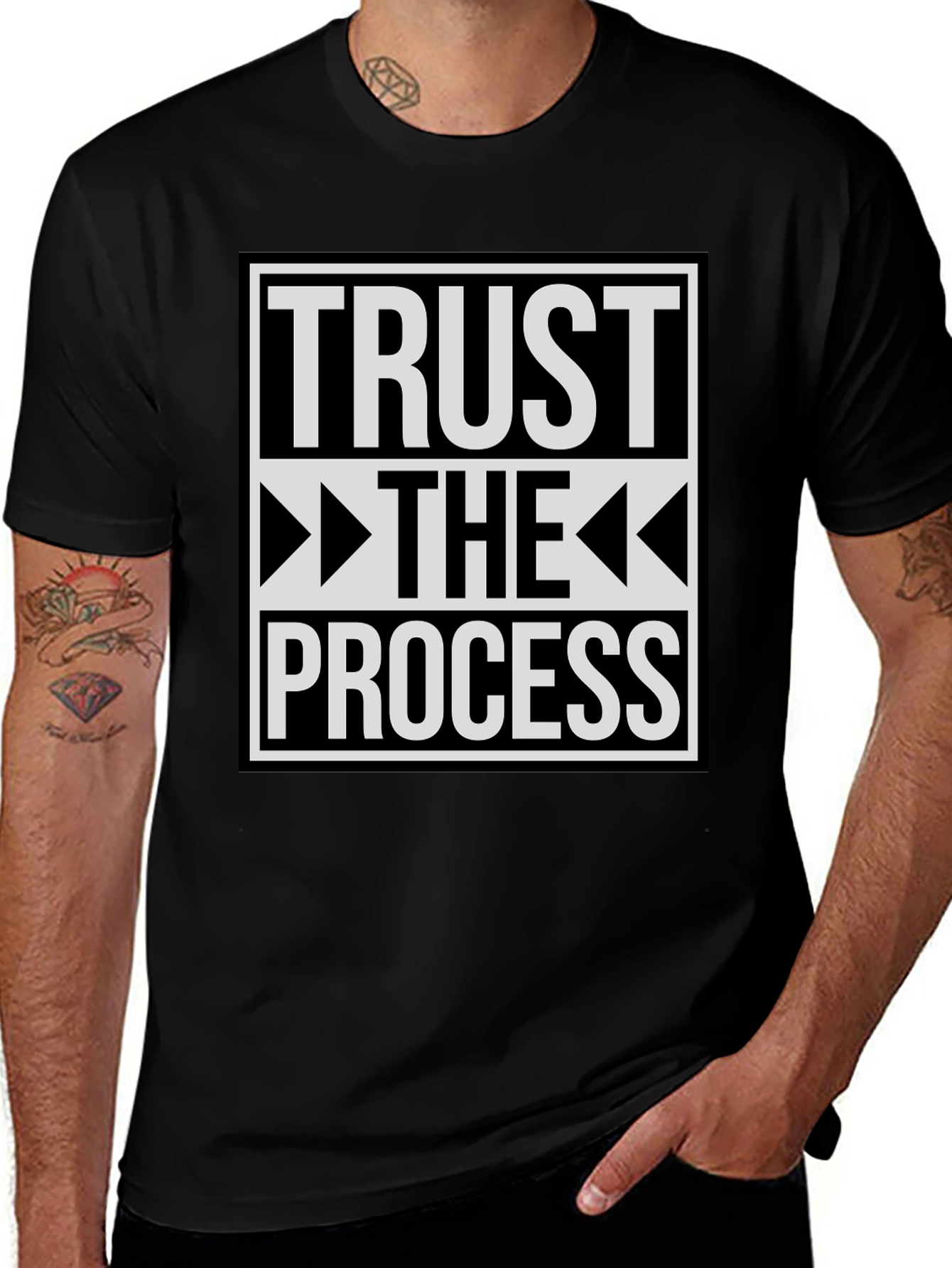 Trust The Process Graphic T-Shirt - Motivational Tee