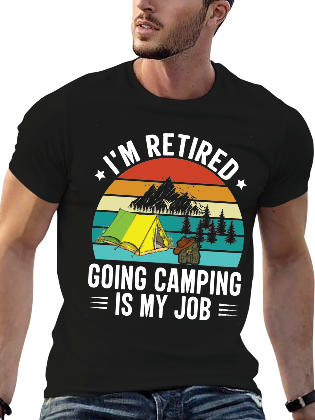 Retired Camping T-Shirt - My Job!