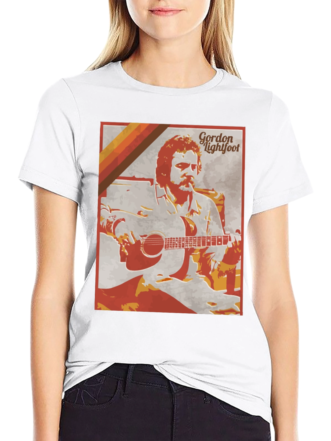 Gordon Lightfoot Graphic T-Shirt - Retro Style