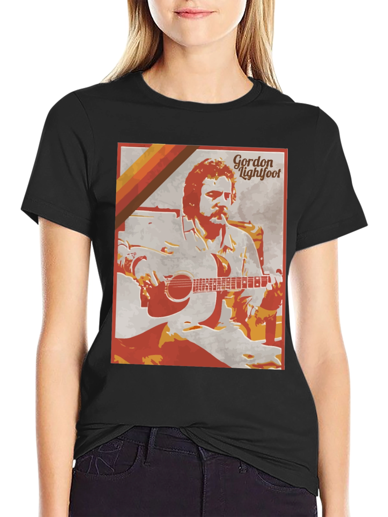 Gordon Lightfoot Graphic T-Shirt - Retro Style