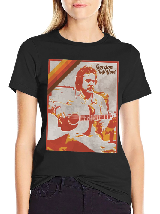 Gordon Lightfoot Graphic T-Shirt - Retro Style