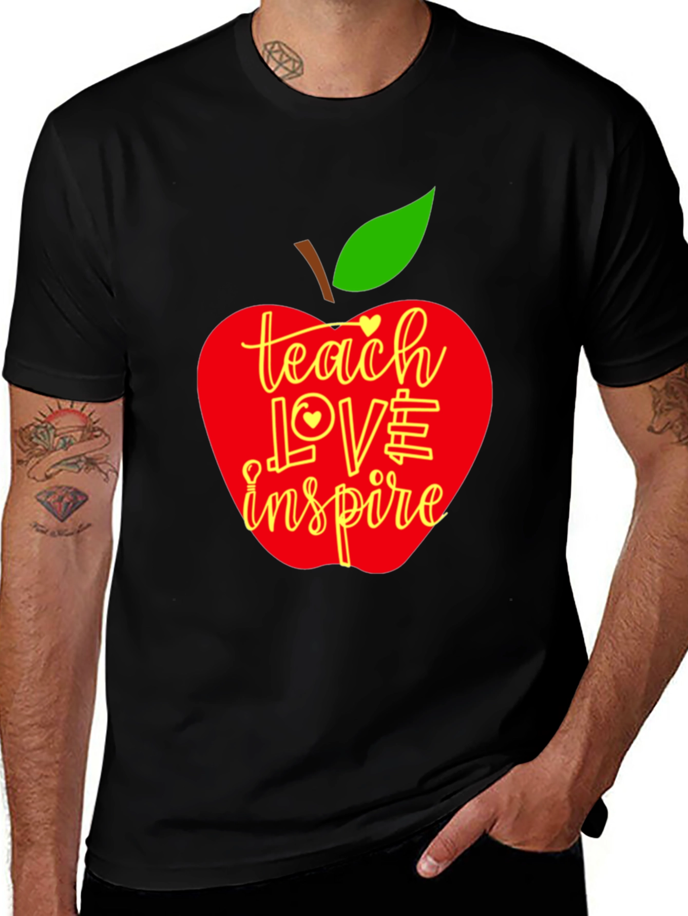 Teach Love Inspire Apple T-Shirt