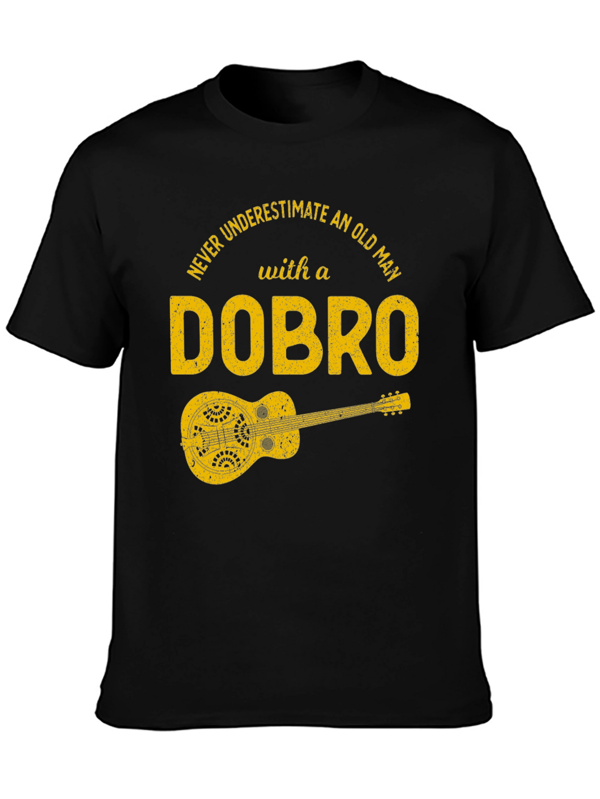Dobro Old Man T-Shirt - Musicians Humor Tee