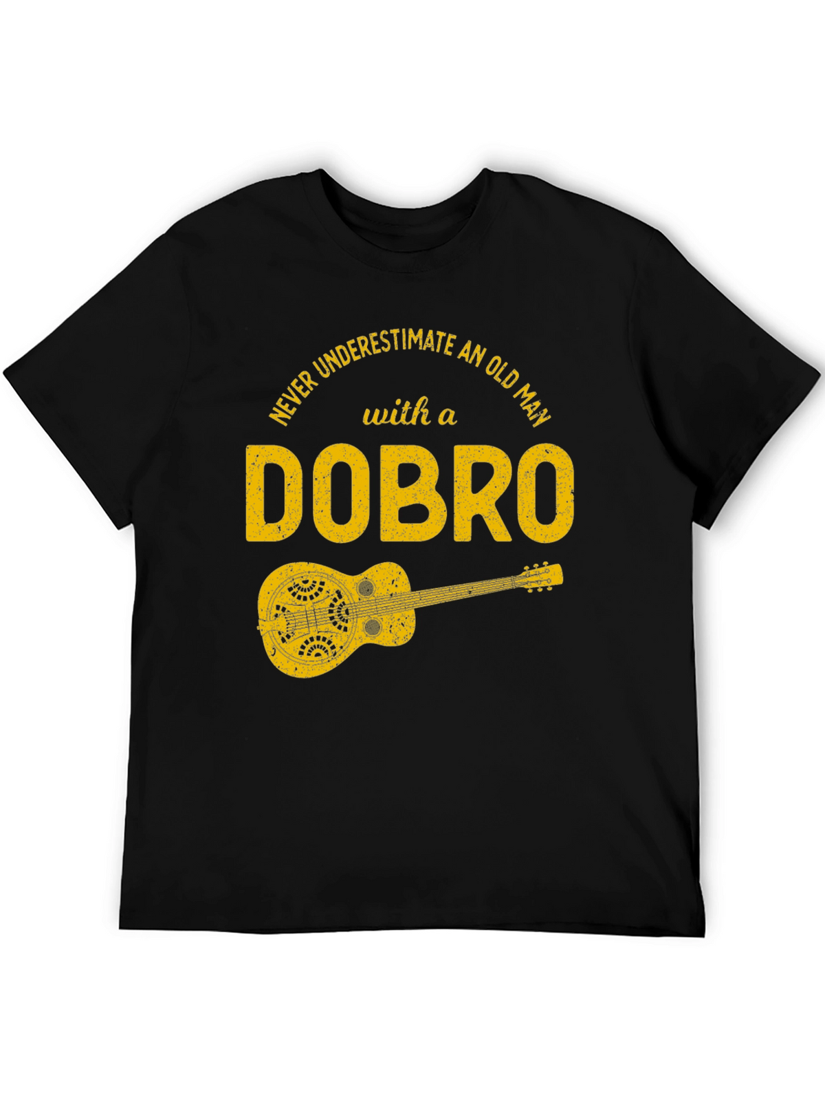 Dobro Old Man T-Shirt - Musicians Humor Tee