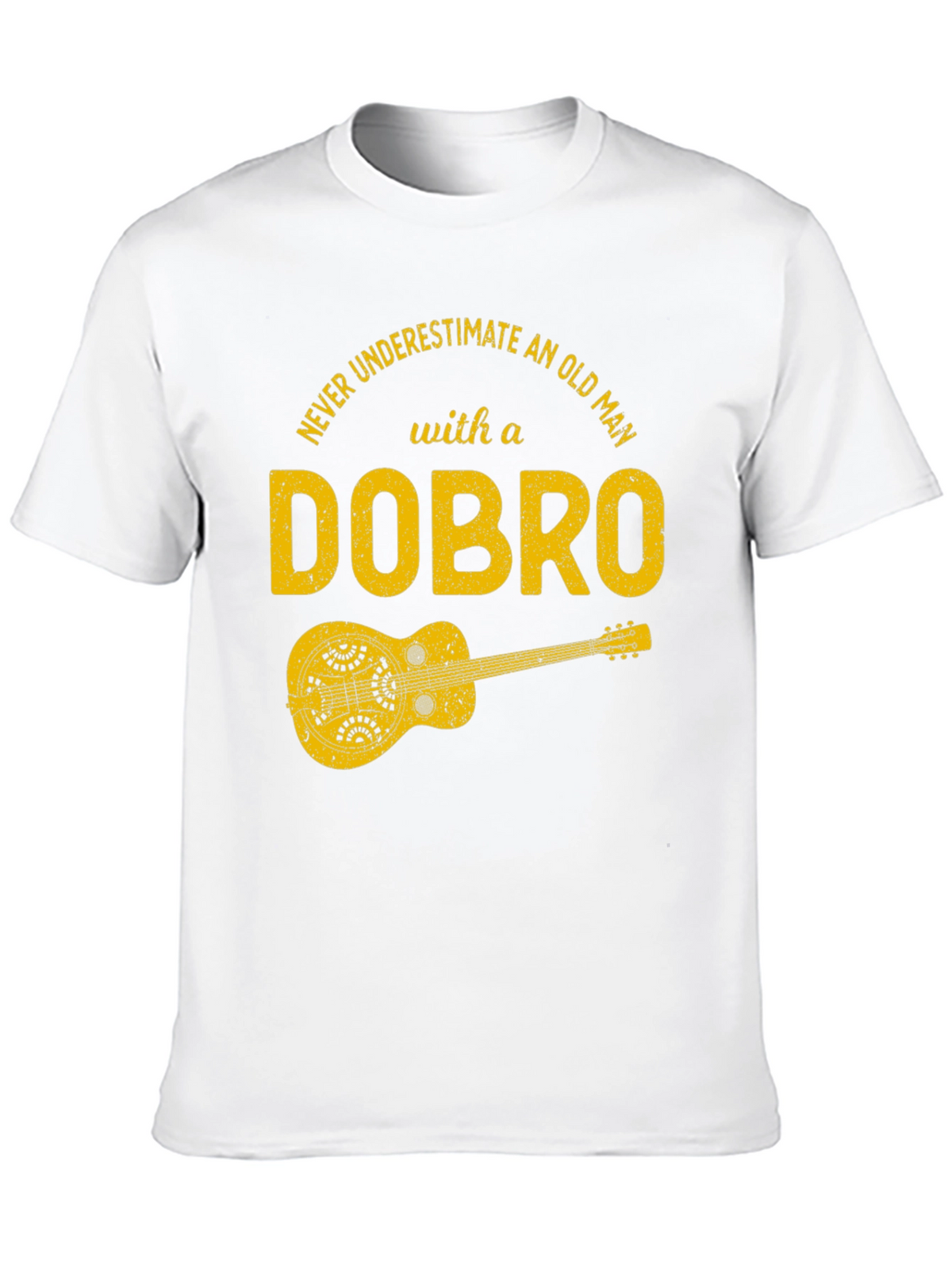 Dobro Old Man T-Shirt - Musicians Humor Tee
