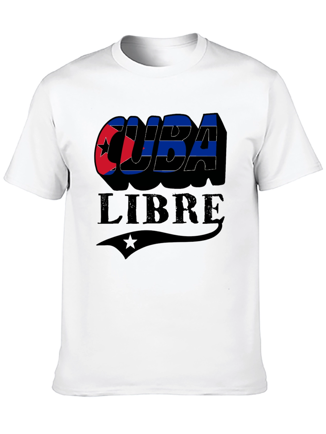 Cuba Libre Graphic T-Shirt - Black Cuban Pride Tee