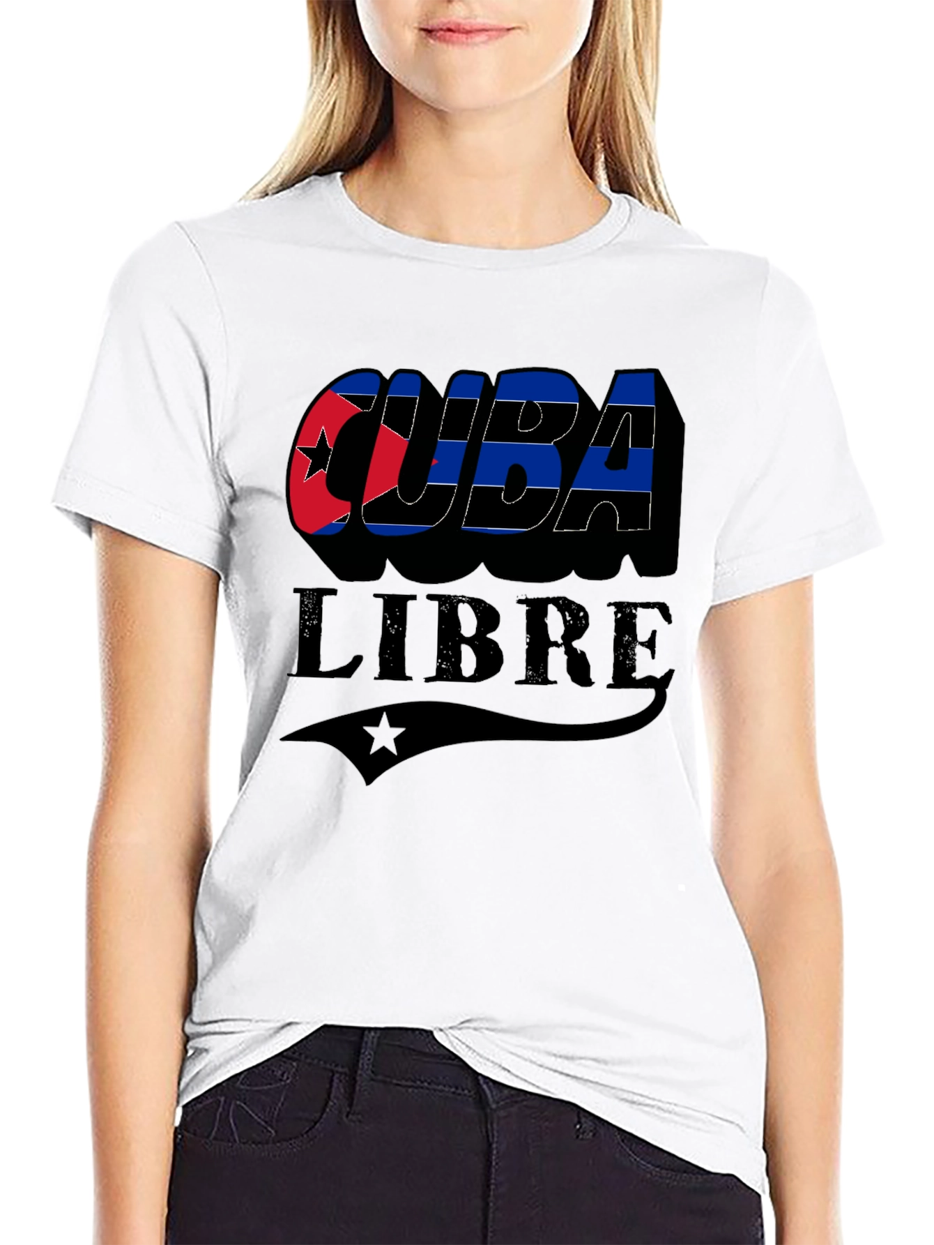 Cuba Libre Graphic T-Shirt - Black Cuban Pride Tee