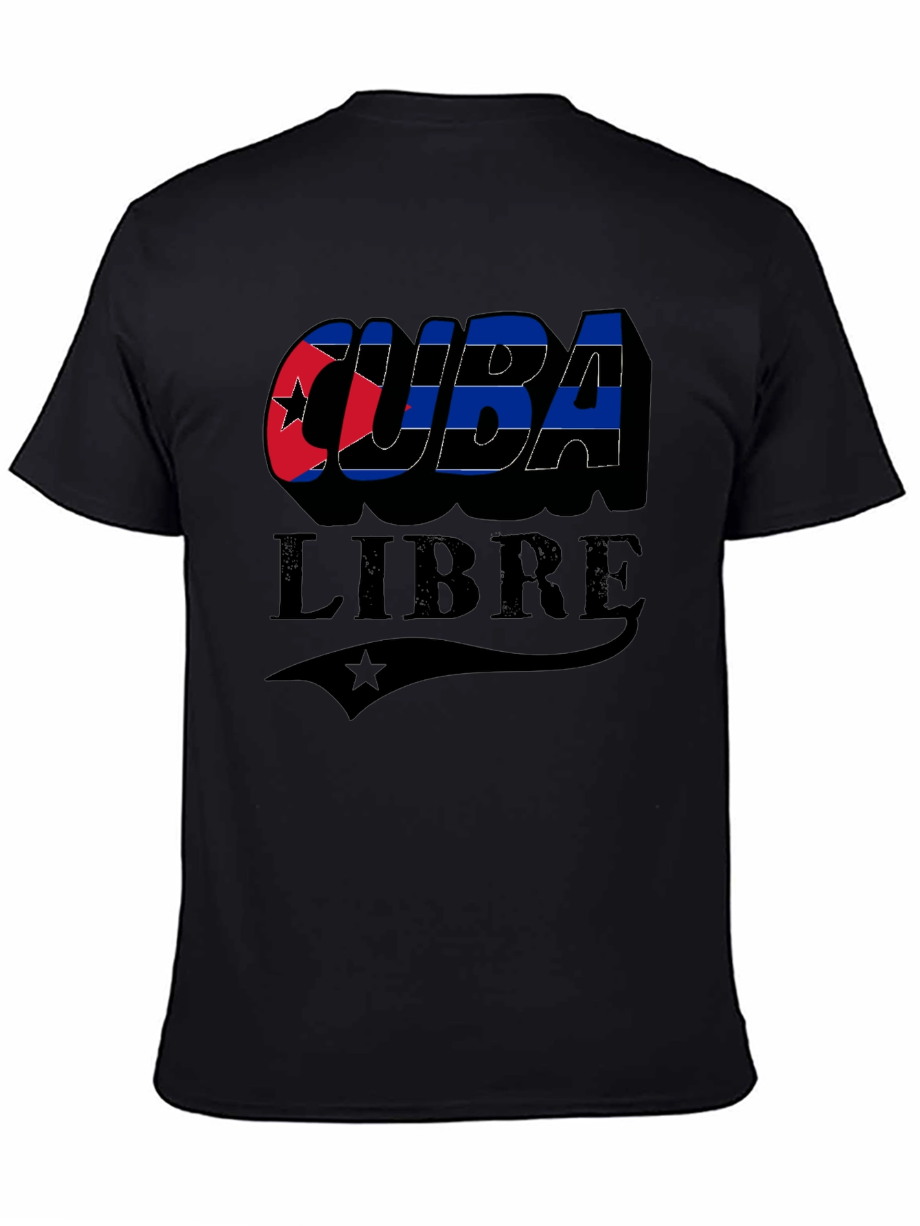 Cuba Libre Graphic T-Shirt - Black Cuban Pride Tee