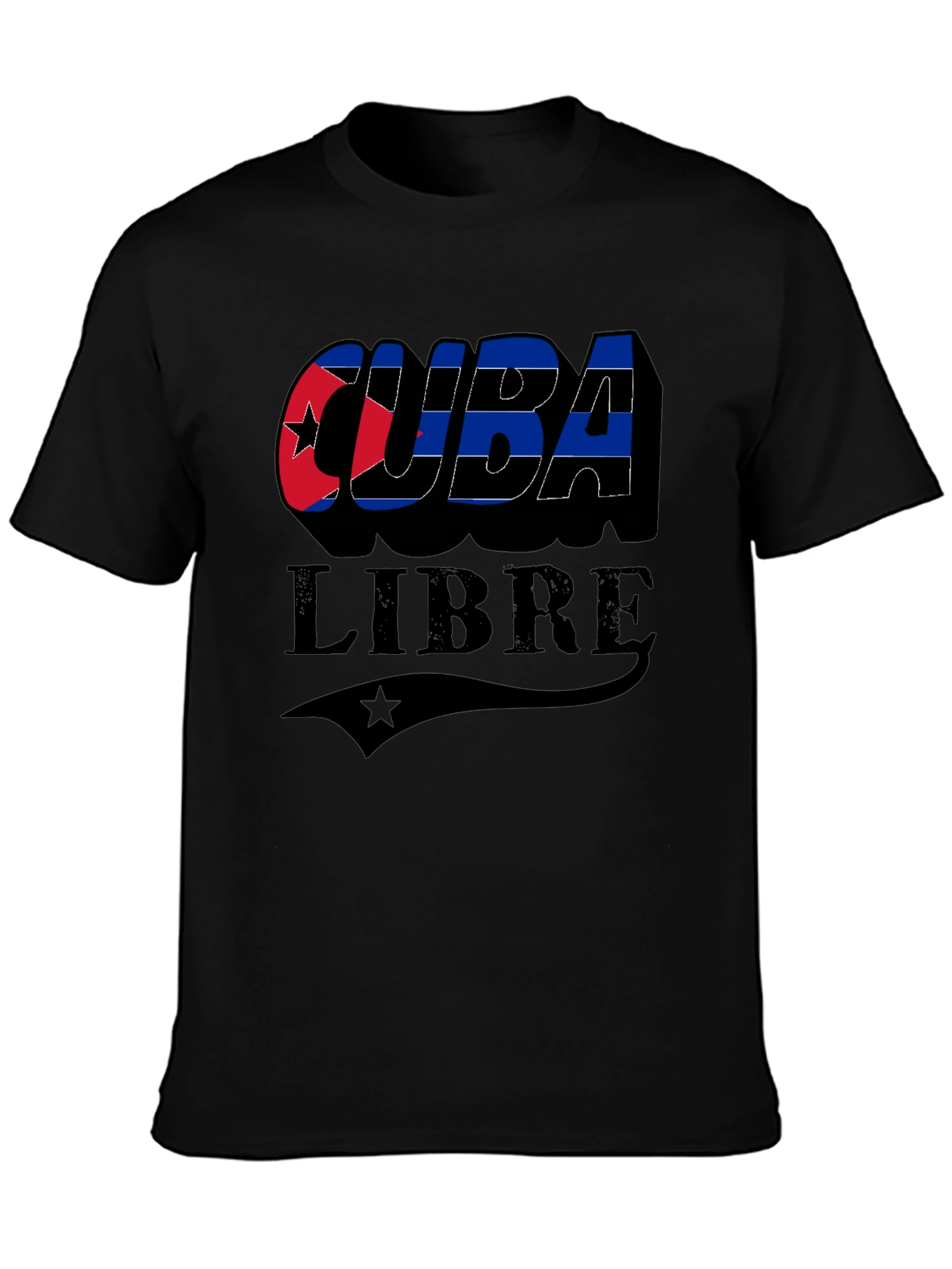 Cuba Libre Graphic T-Shirt - Black Cuban Pride Tee
