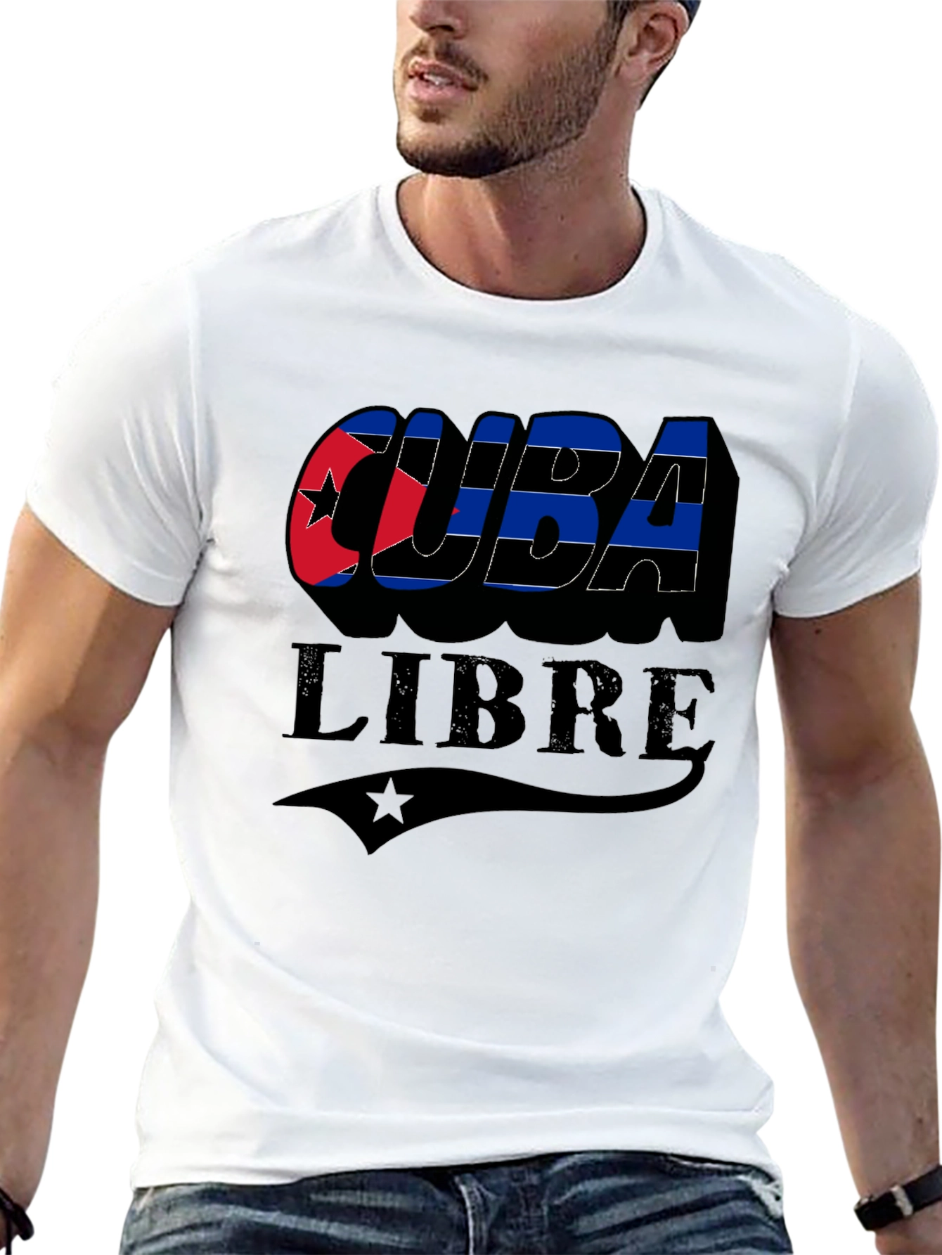 Cuba Libre Graphic T-Shirt - Black Cuban Pride Tee