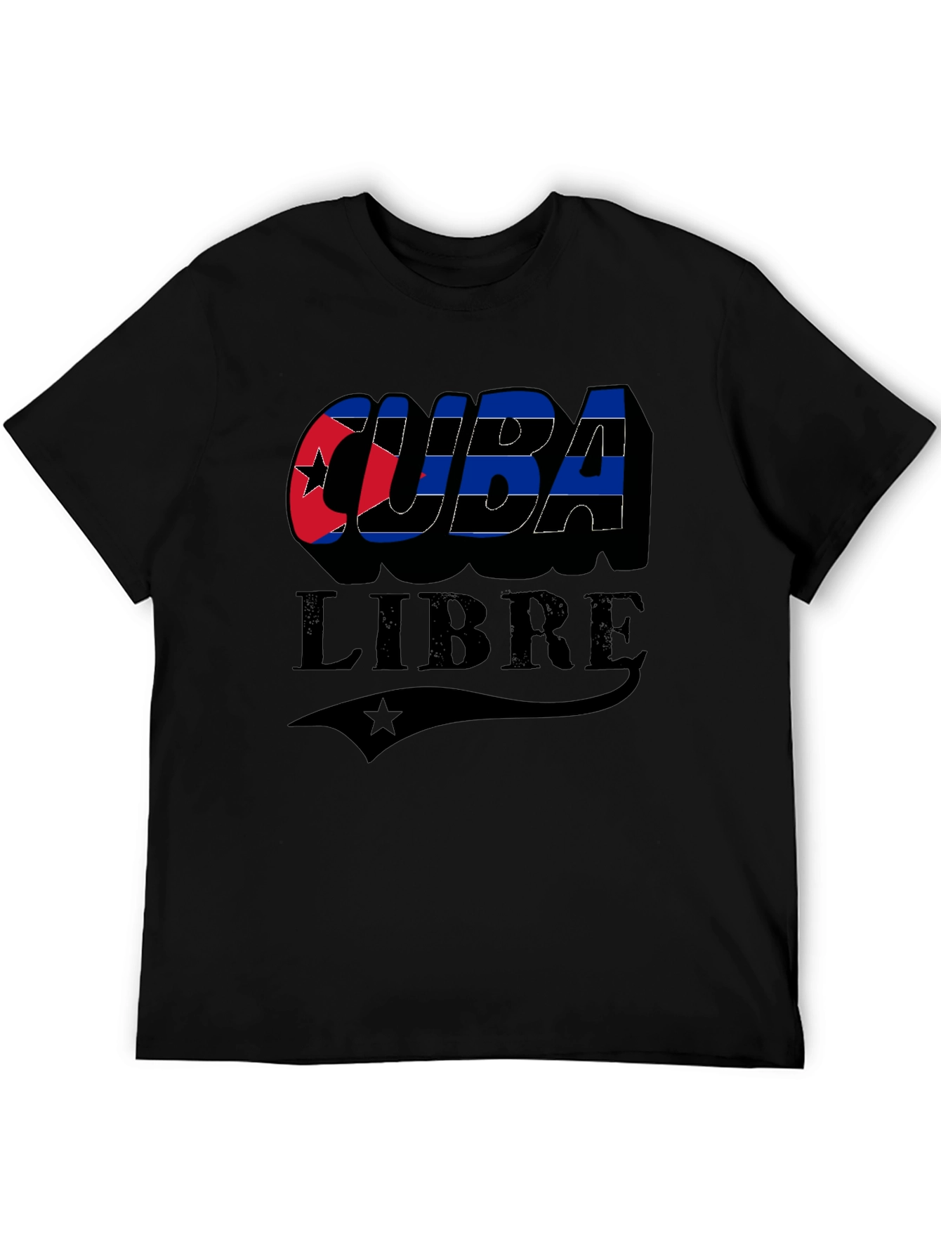 Cuba Libre Graphic T-Shirt - Black Cuban Pride Tee