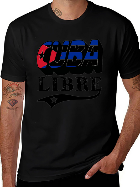 Cuba Libre Graphic T-Shirt - Black Cuban Pride Tee