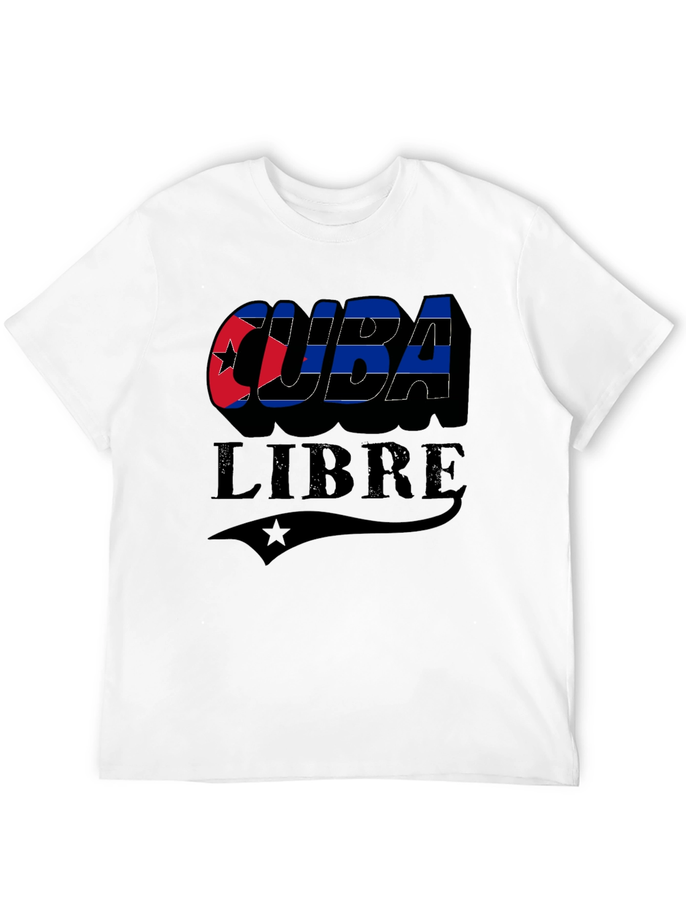 Cuba Libre Graphic T-Shirt - Black Cuban Pride Tee