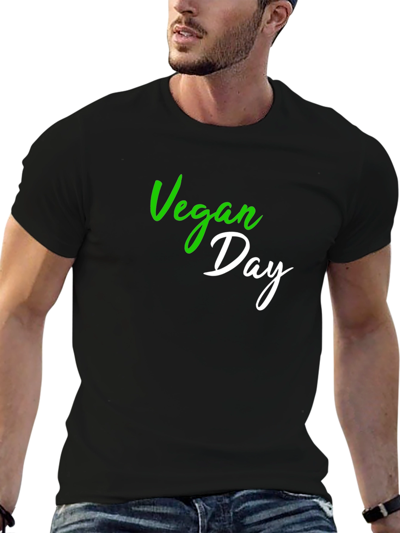 Vegan Day Black T-Shirt - Unisex