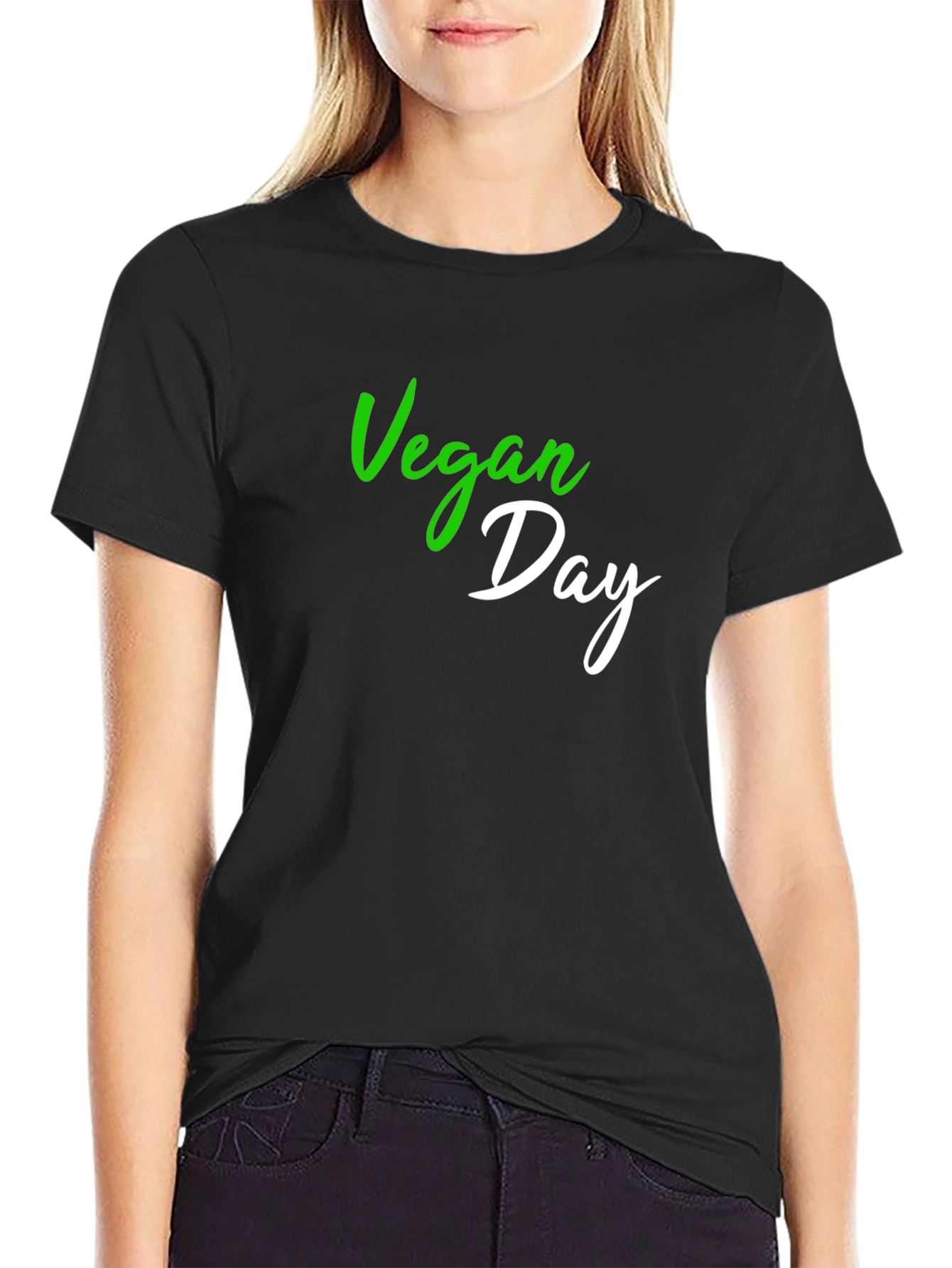 Vegan Day Black T-Shirt - Unisex