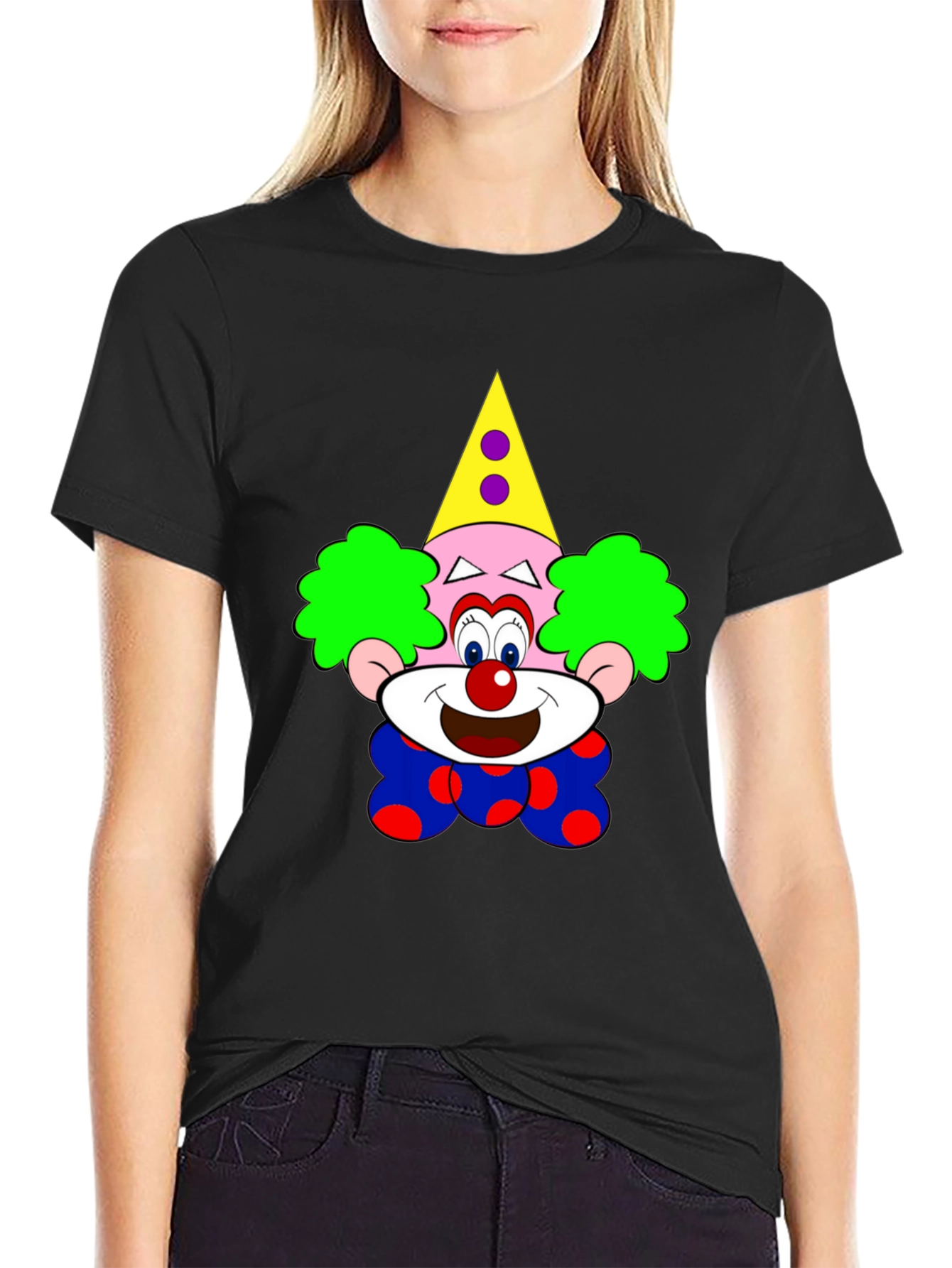 Clown Graphic Black T-Shirt - Fun & Unique!
