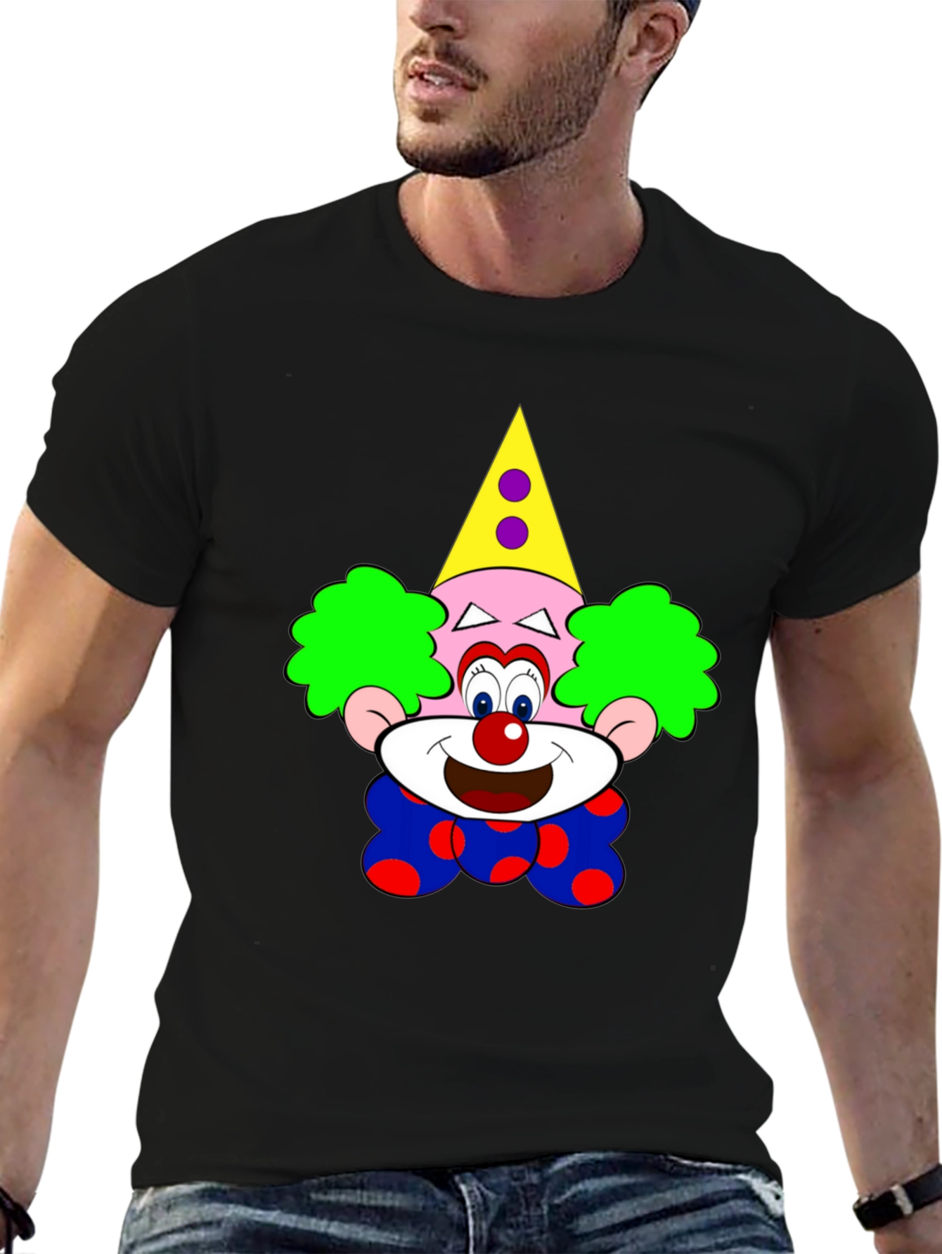 Clown Graphic Black T-Shirt - Fun & Unique!